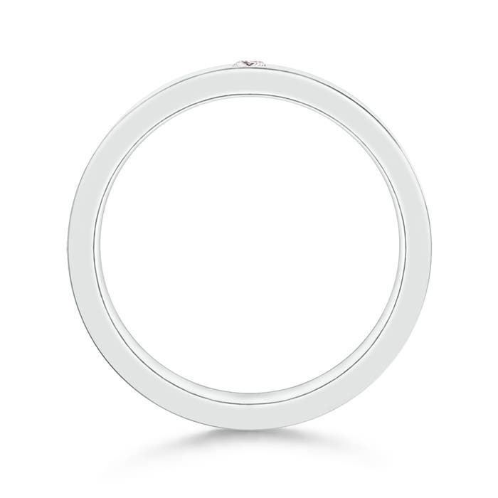 2.5mm GVS2 Gypsy Set Princess-Cut Diamond Men's Wedding Band in 100 P950 Platinum - side 1