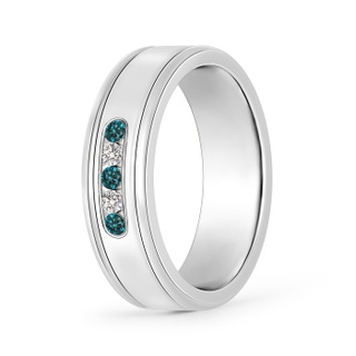 Round AA Enhanced Blue Diamond