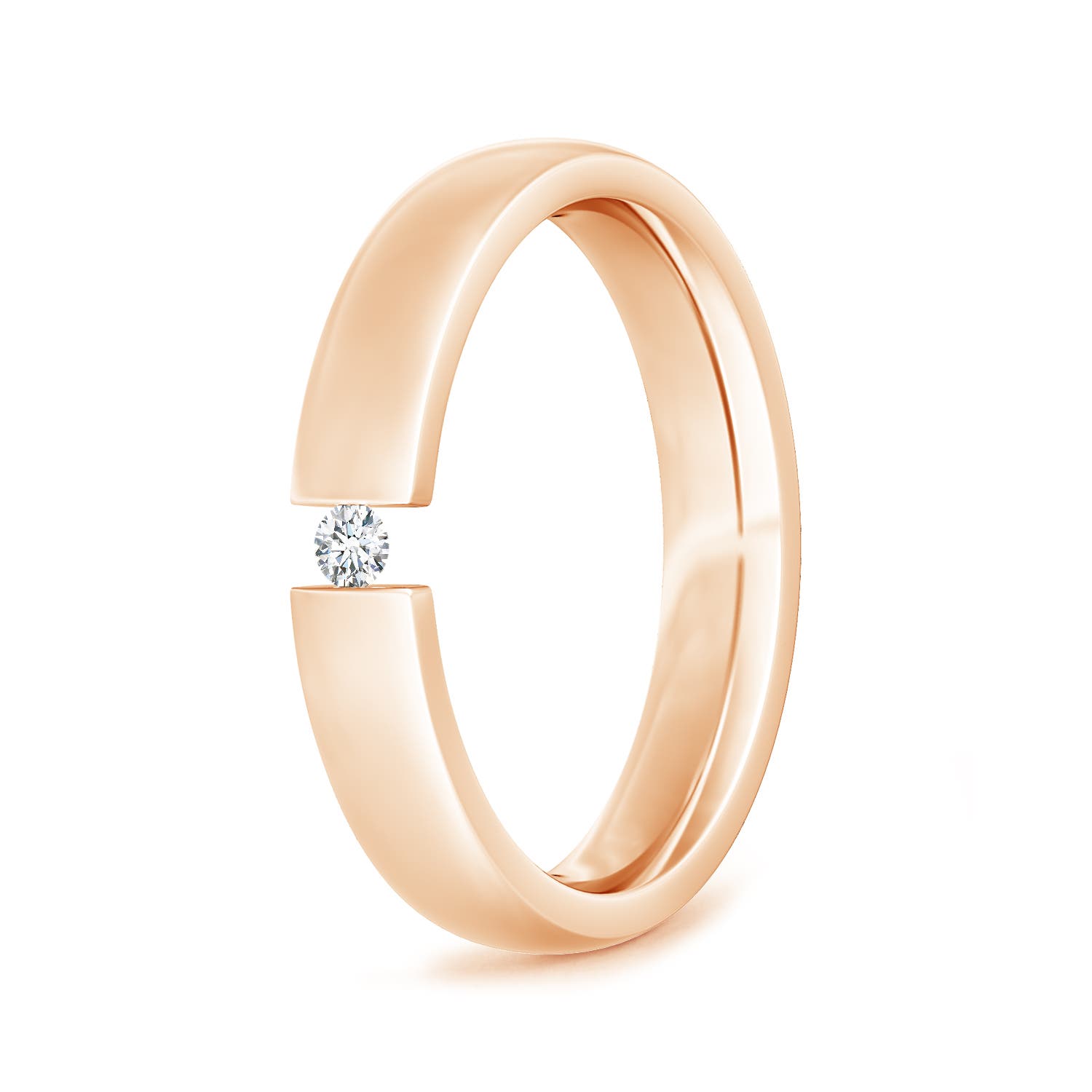 G, VS2 / 0.11 CT / 14 KT Rose Gold