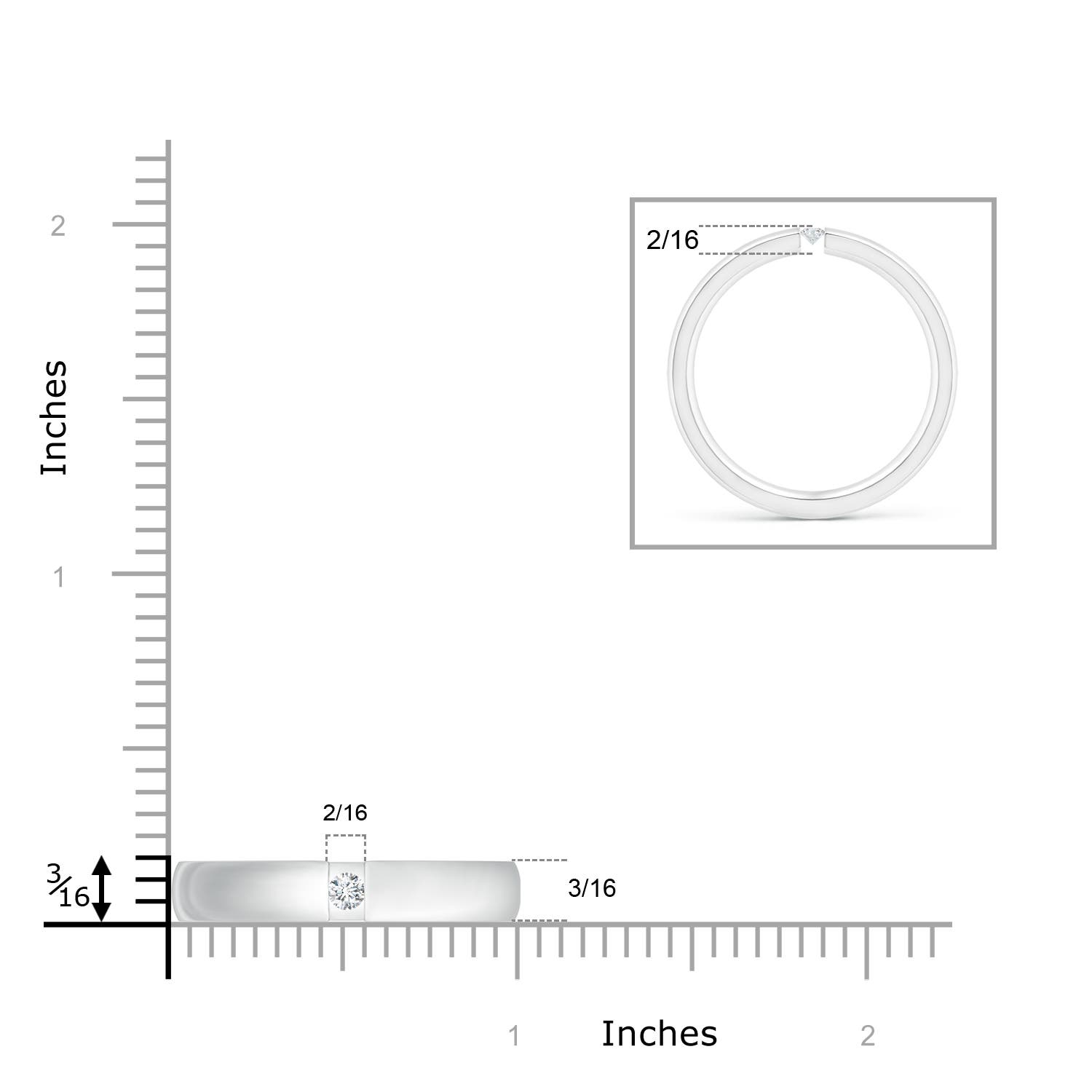 G, VS2 / 0.11 CT / 14 KT White Gold