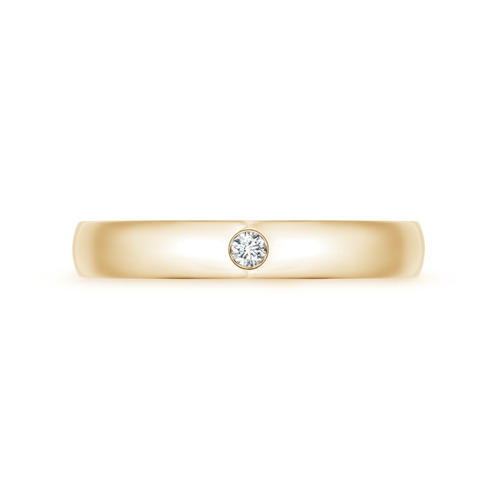 2.5mm GVS2 Gypsy Set Round Diamond Solitaire Wedding Band for Men in 100 Yellow Gold side-1