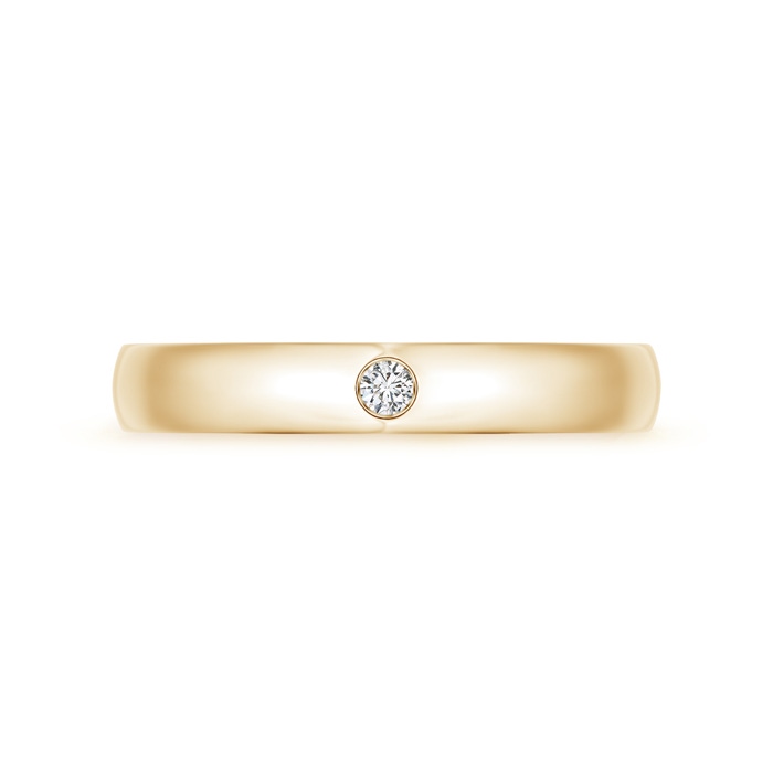 2.5mm HSI2 Gypsy Set Round Diamond Solitaire Wedding Band for Men in 95 Yellow Gold Side-1