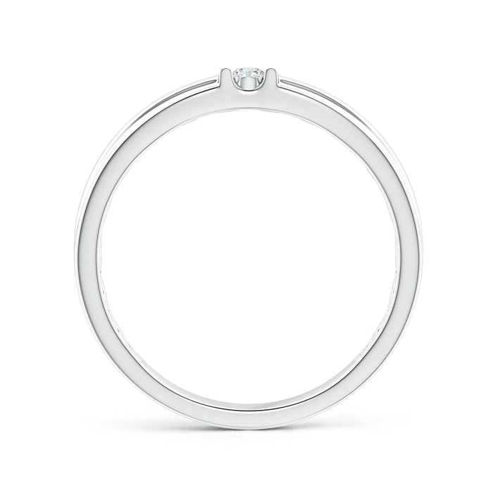 2.3mm GVS2 Channel Grooved Diamond Two Stone Wedding Band in P950 Platinum side-1