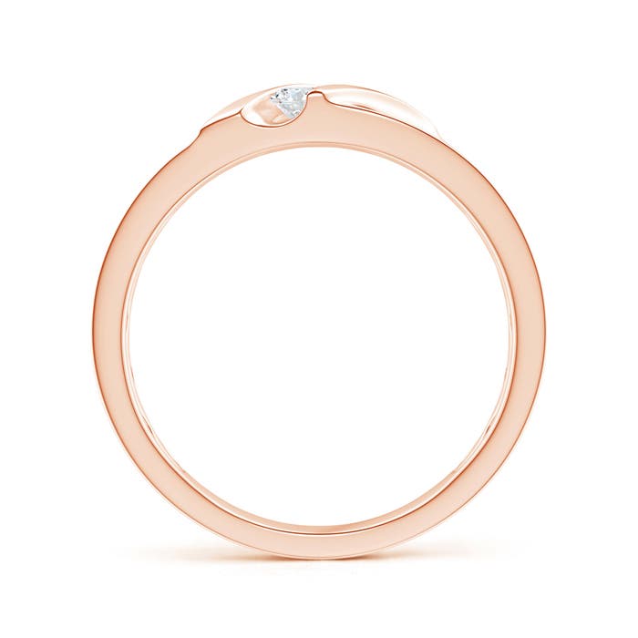 G, VS2 / 0.25 CT / 14 KT Rose Gold