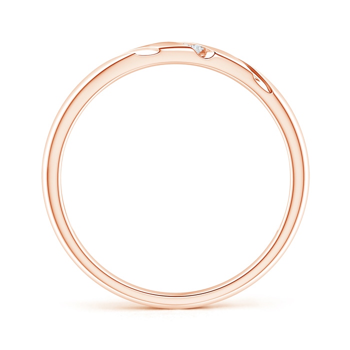 1.45mm GVS2 Triple-Ribbed Channel Set Diamond Men's Wedding Band in Rose Gold product image