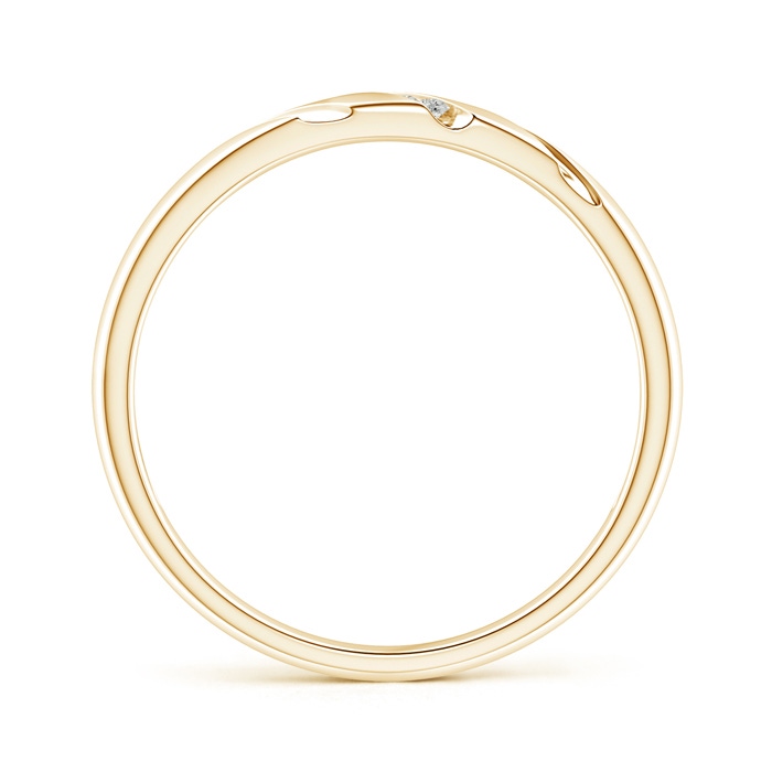 1.45mm KI3 Triple-Ribbed Channel Set Diamond Men's Wedding Band in Yellow Gold product image