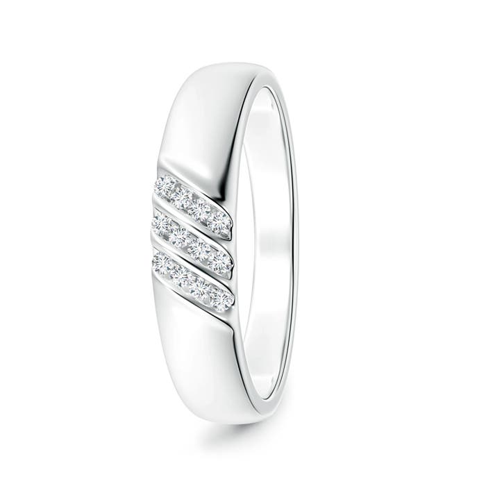 G, VS2 / 0.14 CT / 14 KT White Gold