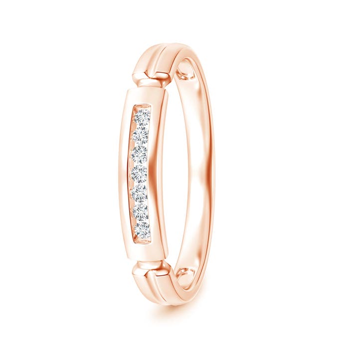 G, VS2 / 0.11 CT / 14 KT Rose Gold