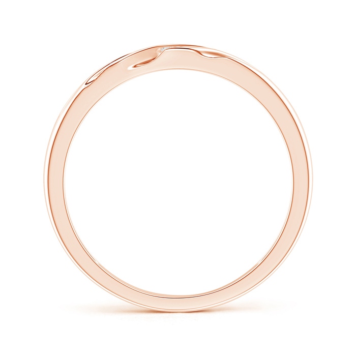 1.15mm GVS2 Slanted Channel Set Diamond Wedding Band for Him in Rose Gold product image