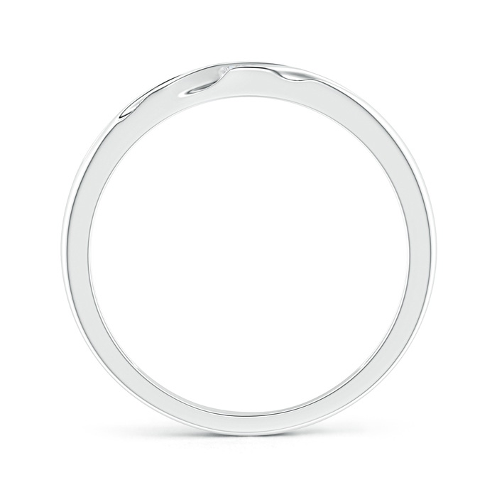 1.15mm GVS2 Slanted Channel Set Diamond Wedding Band for Him in White Gold product image