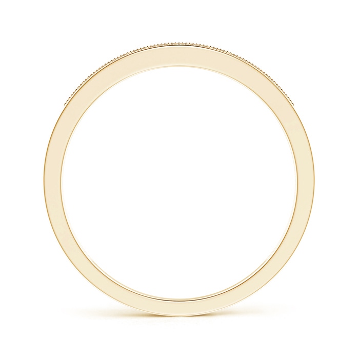 1.2mm HSI2 Milgrain-Edged Pavé Set Diamond Half Eternity Men's Wedding Band in Yellow Gold product image