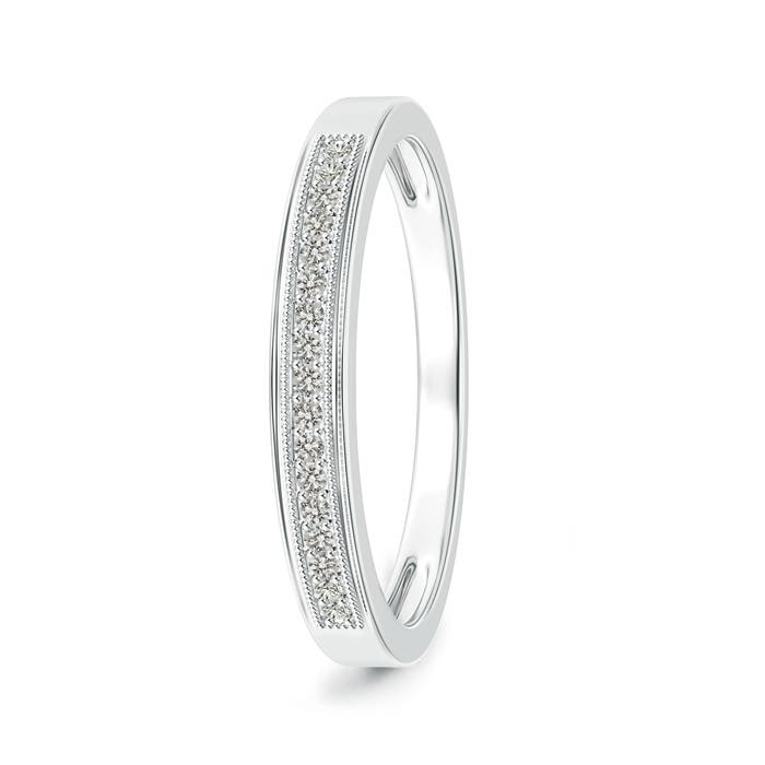 K, I3 / 0.14 CT / 14 KT White Gold