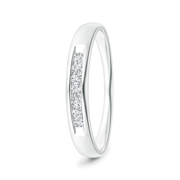 1.8mm GVS2 Channel Grooved Classic Diamond Men's Wedding Band in P950 Platinum 