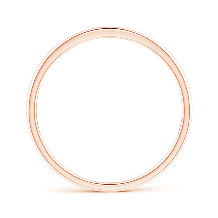 Channel Grooved Classic Natural Diamond Men's Wedding Ring