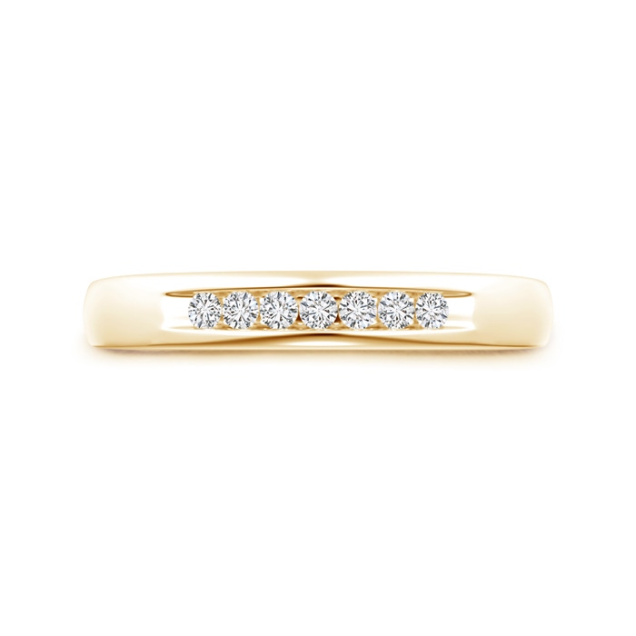 1.8mm HSI2 Channel Grooved Classic Diamond Men's Wedding Band in Yellow Gold product image