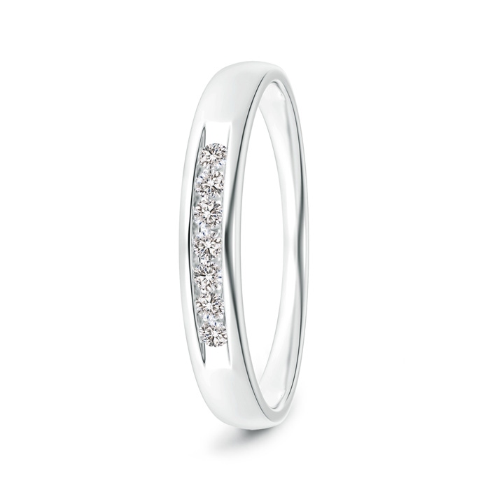 1.8mm IJI1I2 Channel Grooved Classic Diamond Men's Wedding Band in P950 Platinum 