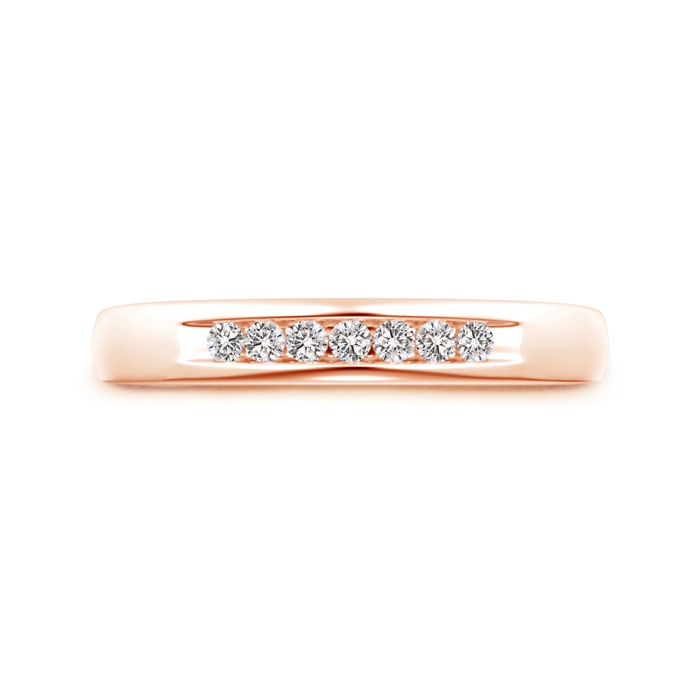 1.8mm IJI1I2 Channel Grooved Classic Diamond Men's Wedding Band in Rose Gold product image