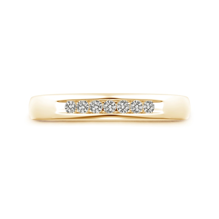 1.8mm KI3 Channel Grooved Classic Diamond Men's Wedding Band in Yellow Gold product image
