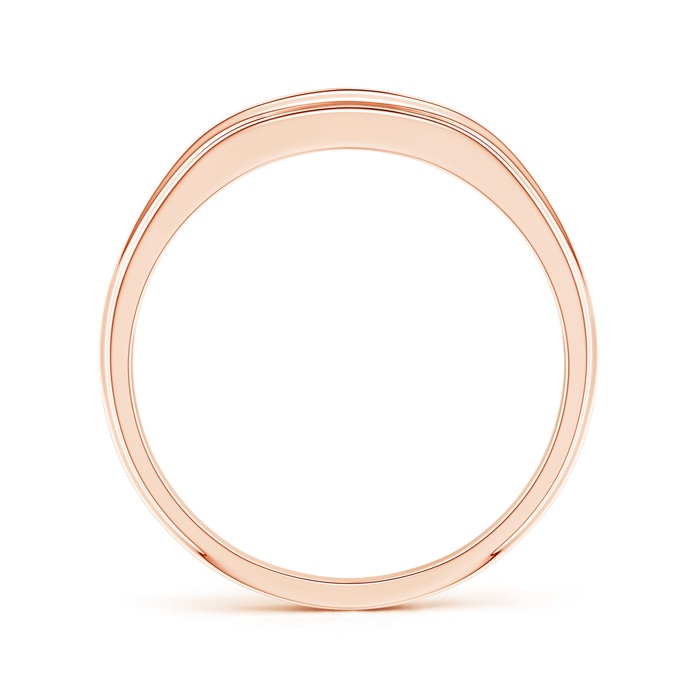 2.9mm GVS2 Channel-Set Diamond Five Stone Men's Wedding Band in Rose Gold product image