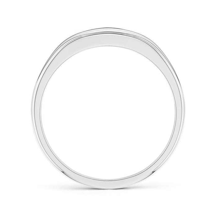 2.9mm GVS2 Channel-Set Diamond Five Stone Men's Wedding Band in White Gold product image