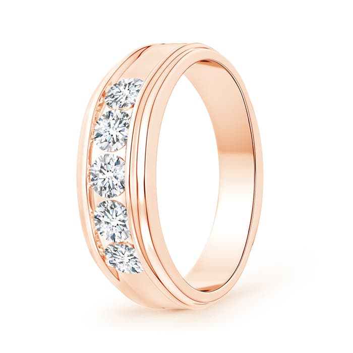 G, VS2 / 1 CT / 14 KT Rose Gold