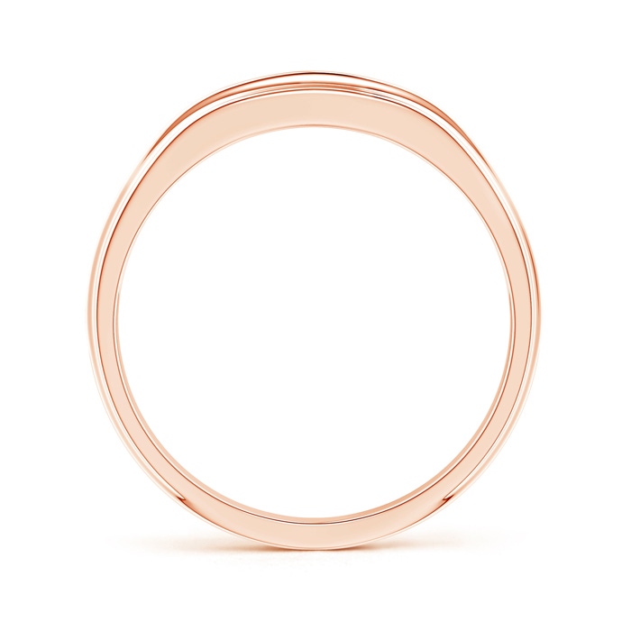 3.8mm GVS2 Channel-Set Diamond Five Stone Men's Wedding Band in Rose Gold product image