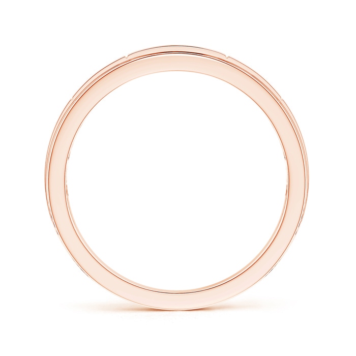 2.5mm GVS2 Step-Edged Channel-Set Diamond Men's Wedding Band in Rose Gold side-1