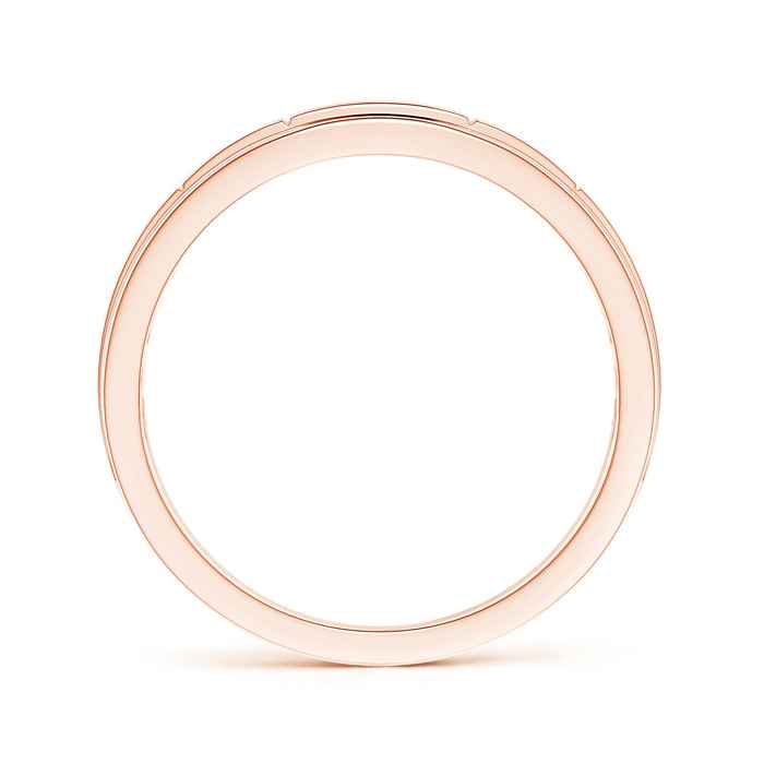 2mm GVS2 Step-Edged Channel-Set Diamond Men's Wedding Band in 9K Rose Gold product image
