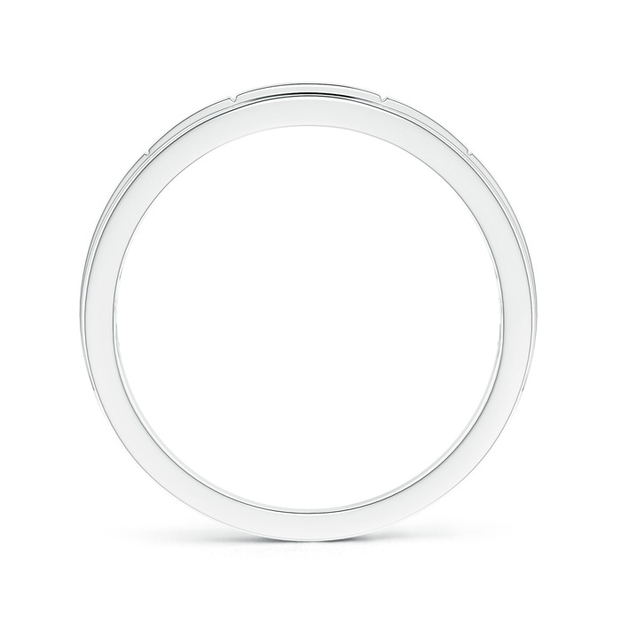 2mm HSI2 Step-Edged Channel-Set Diamond Men's Wedding Band in White Gold side-1