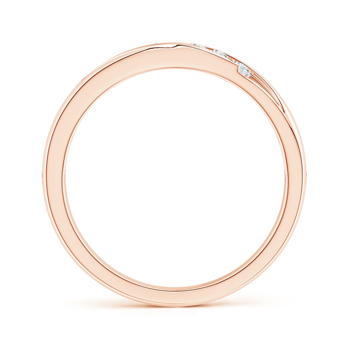 2.3mm GVS2 Channel-Set Slanted Diamond 7-Stone Wedding Band for Him in Rose Gold side-1