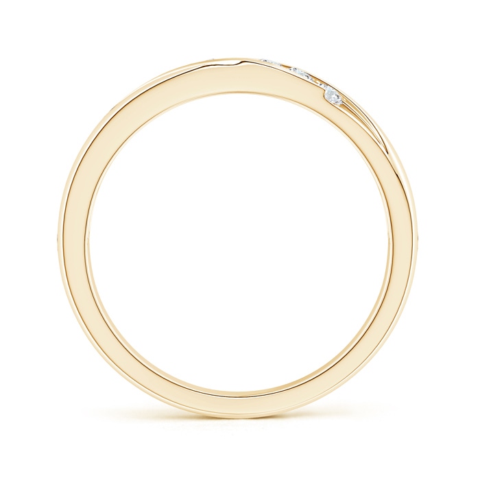 2.3mm GVS2 Channel-Set Slanted Diamond 7-Stone Wedding Band for Him in Yellow Gold side-1