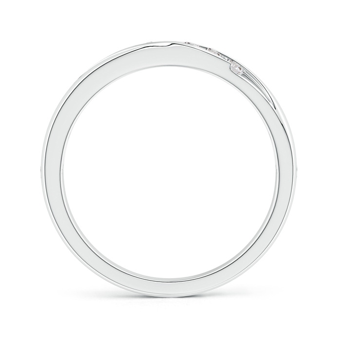 2.3mm IJI1I2 Channel-Set Slanted Diamond 7-Stone Wedding Band for Him in White Gold side-1