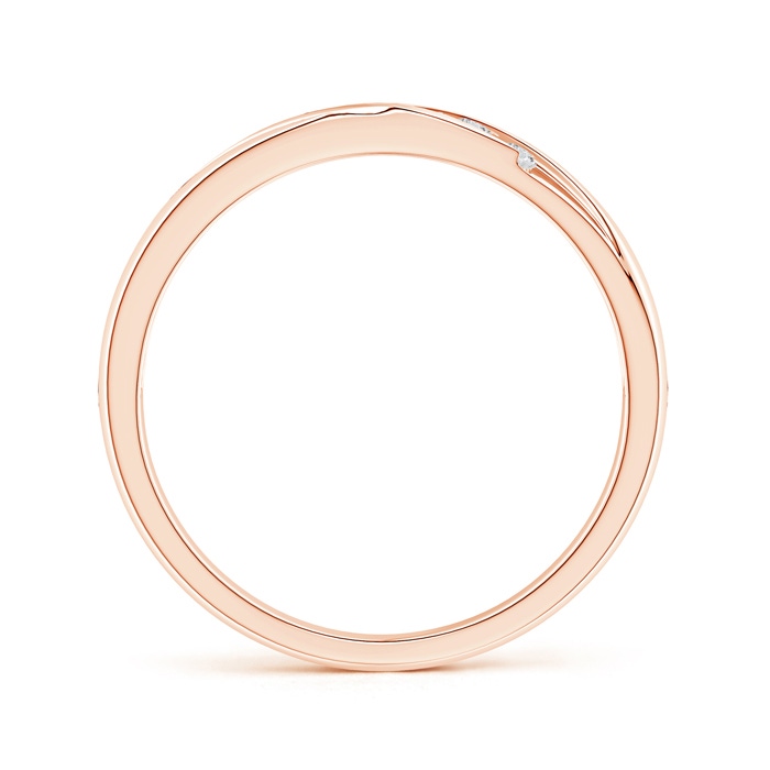 2mm HSI2 Channel-Set Slanted Diamond 7-Stone Wedding Band for Him in Rose Gold side-1