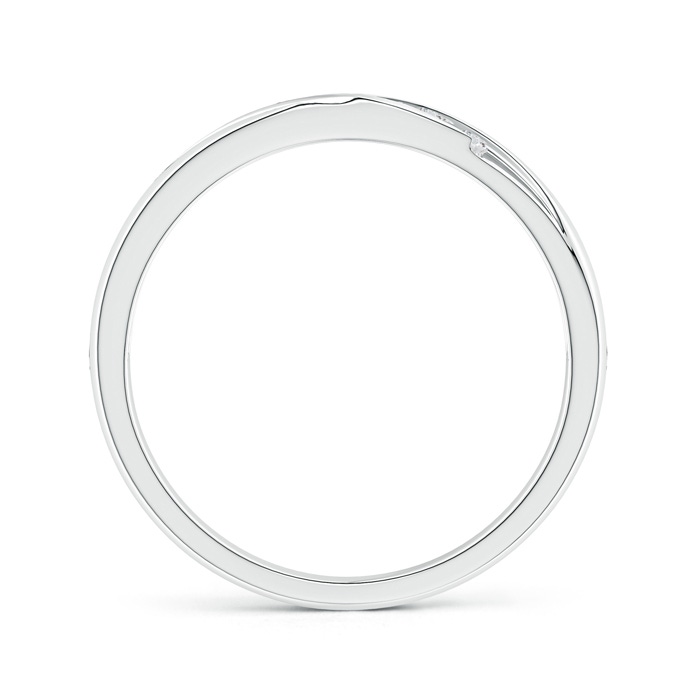 2mm HSI2 Channel-Set Slanted Diamond 7-Stone Wedding Band for Him in White Gold side-1