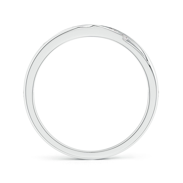 2mm IJI1I2 Channel-Set Slanted Diamond 7-Stone Wedding Band for Him in White Gold side-1