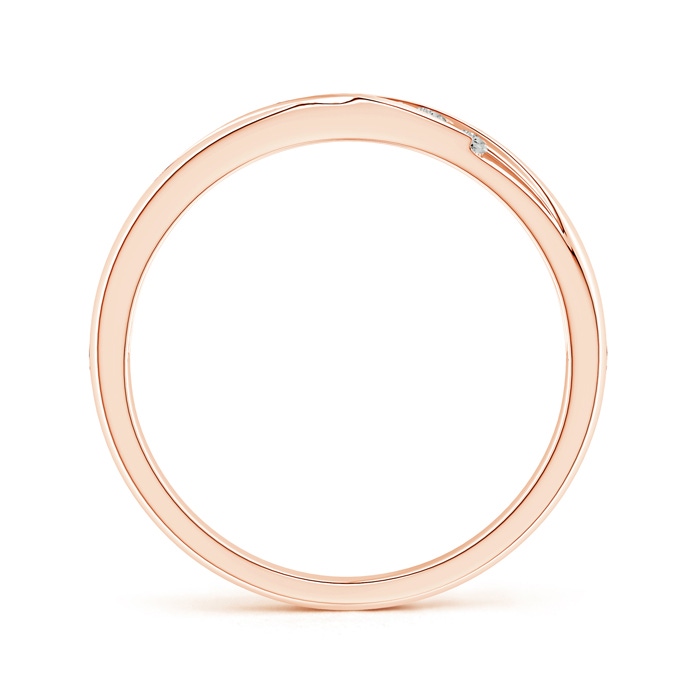 2mm KI3 Channel-Set Slanted Diamond 7-Stone Wedding Band for Him in Rose Gold side-1