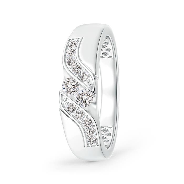 I-J, I1-I2 / 0.62 CT / 14 KT White Gold