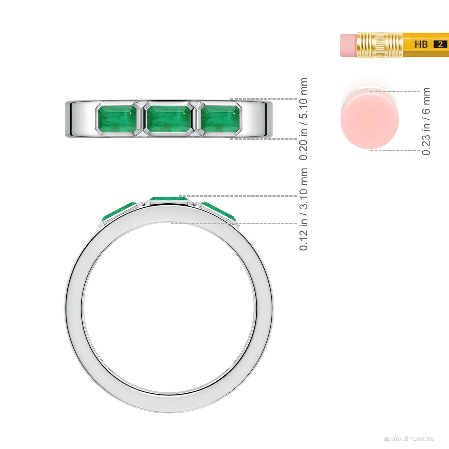5x3mm A WRMD_SRM1710E-PT-A-5x3 in P950 Platinum - ruler