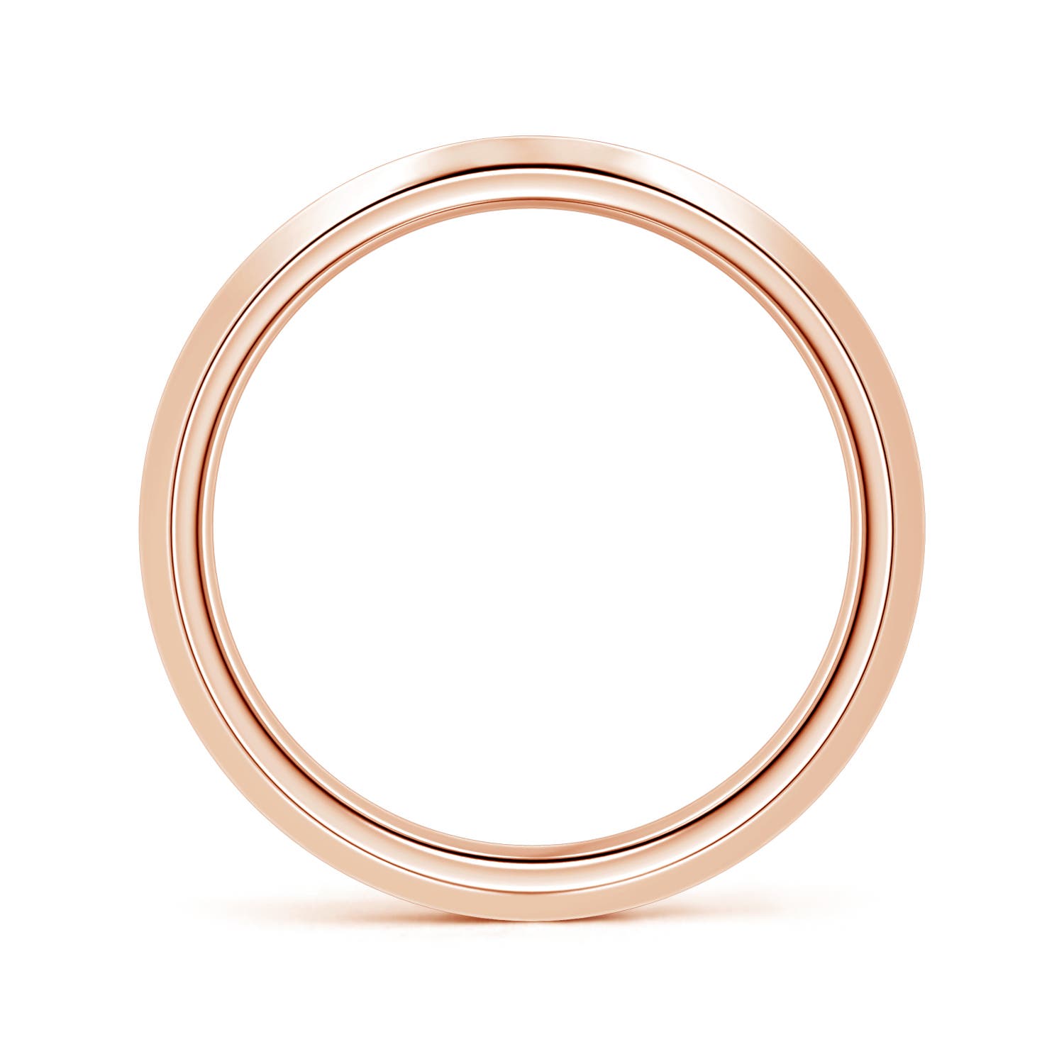 1.4mm AA Men's Enhanced Black Diamond Eternity Ring in Rose Gold