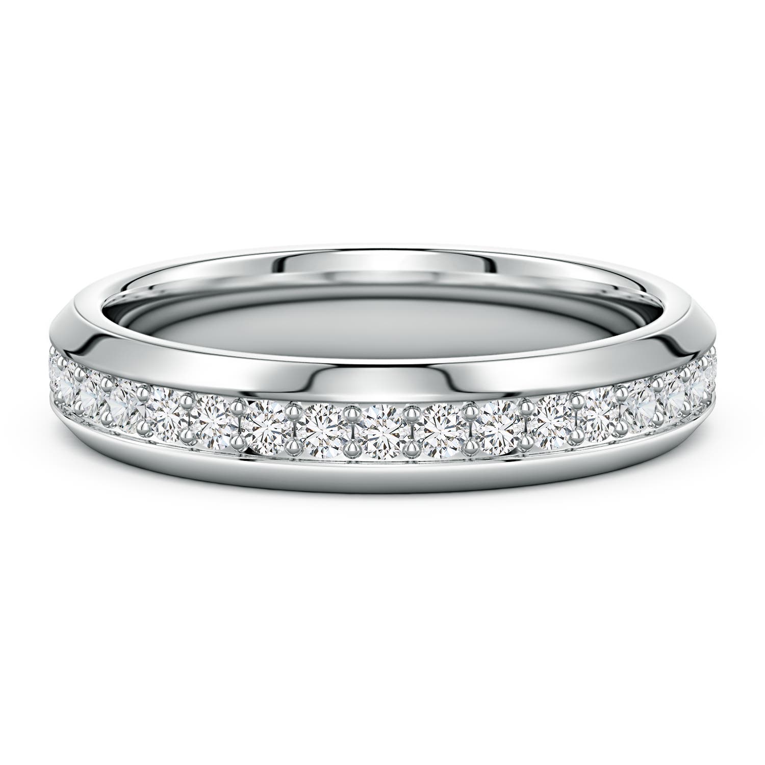 1.9mm HSI2 Men’s Diamond Eternity Ring in White Gold