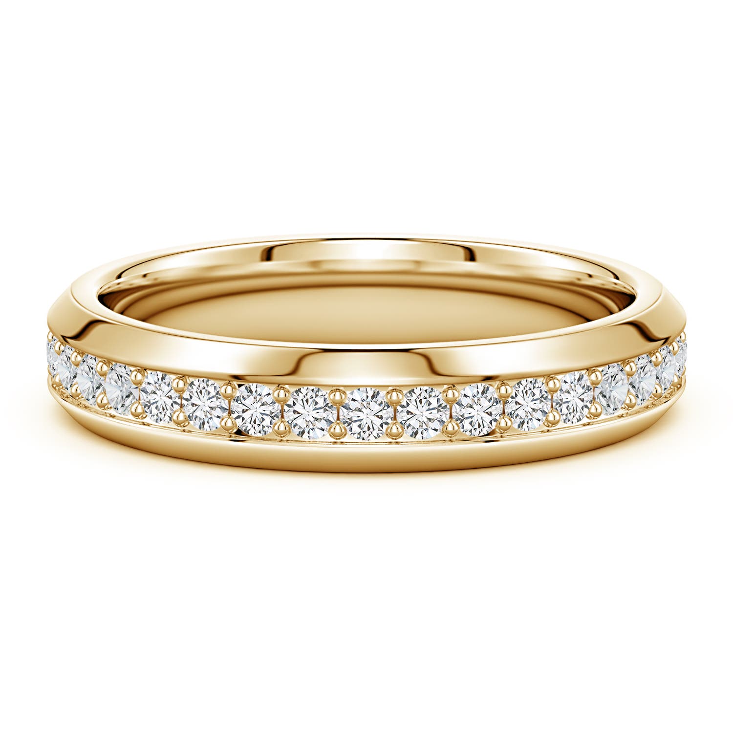 1.9mm HSI2 Men’s Diamond Eternity Ring in Yellow Gold