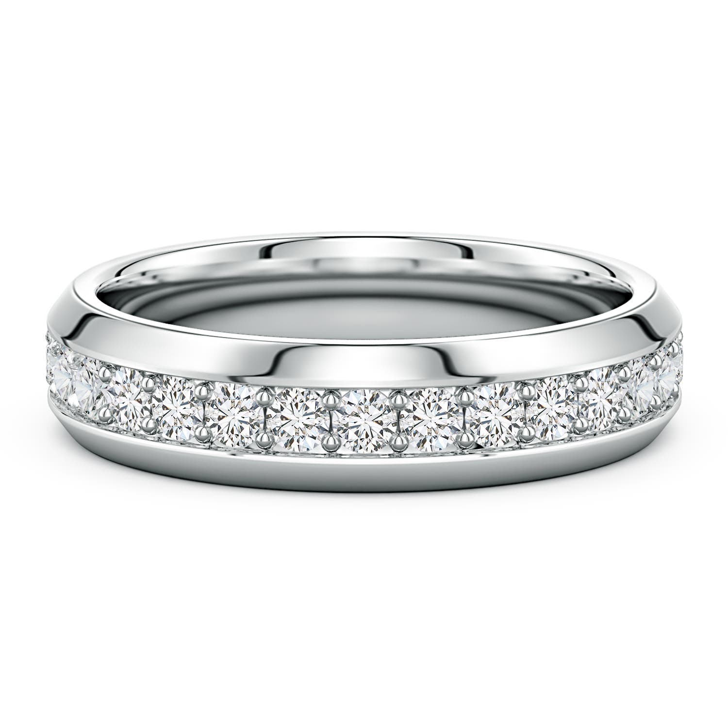 2.3mm HSI2 Men’s Diamond Eternity Ring in 18K White Gold