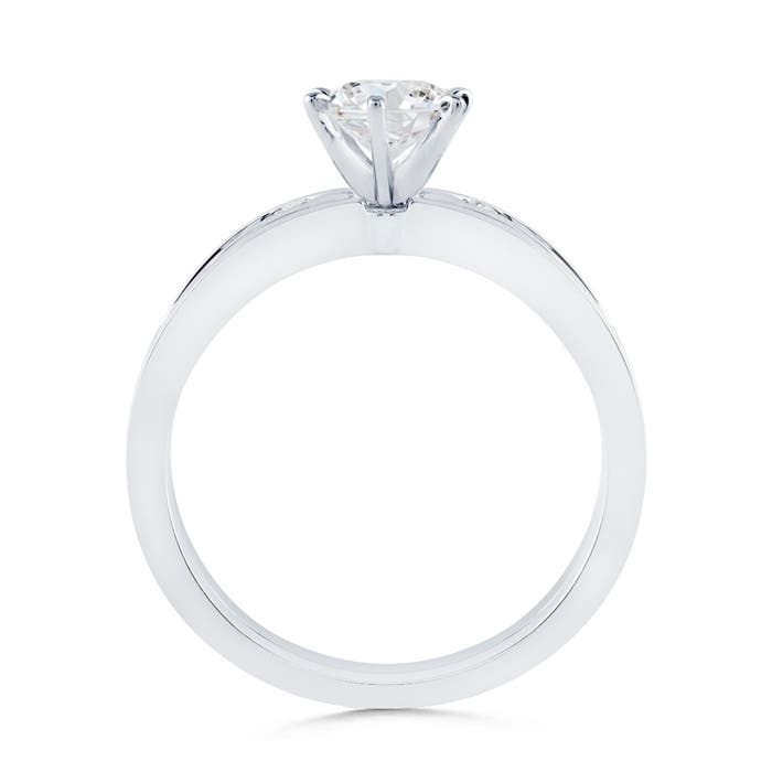 F-G, VS / 0.51 CT / 14 KT White Gold