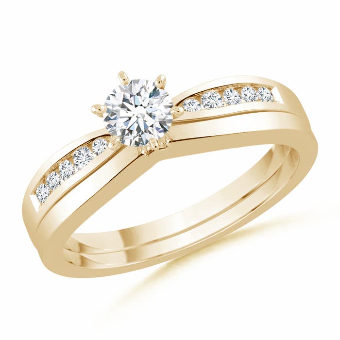 F-G, VS / 0.51 CT / 14 KT Yellow Gold