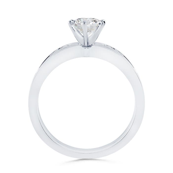 H, SI2 / 0.51 CT / 14 KT White Gold