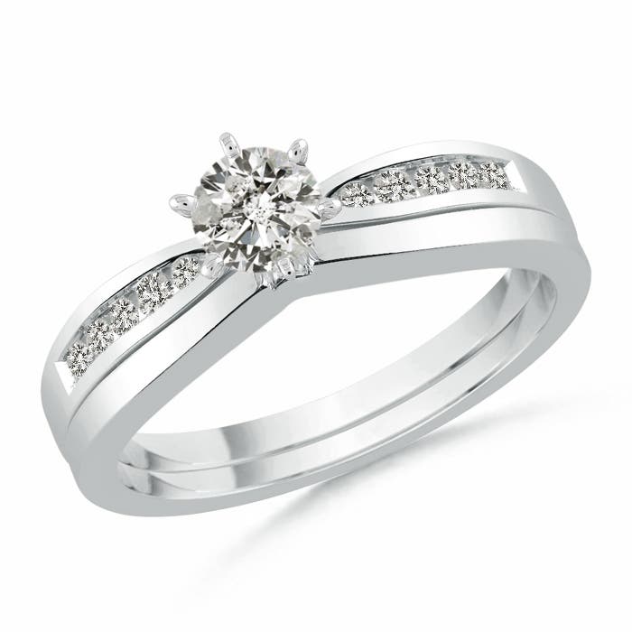 K, I3 / 0.51 CT / 14 KT White Gold