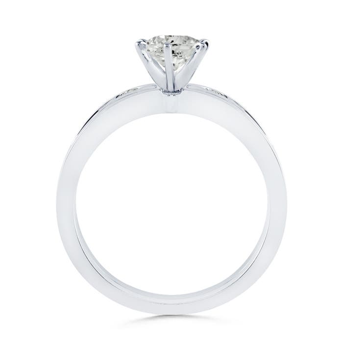 K, I3 / 0.51 CT / 14 KT White Gold