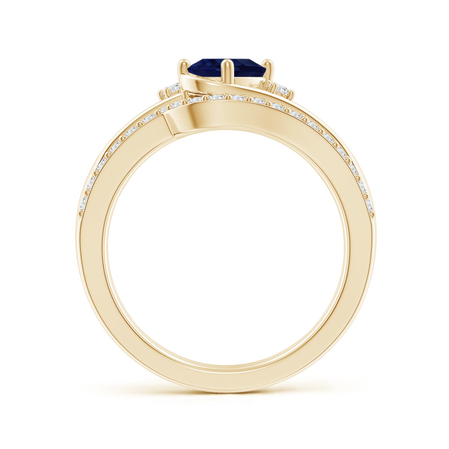 A - Blue Sapphire / 1.13 CT / 14 KT Yellow Gold