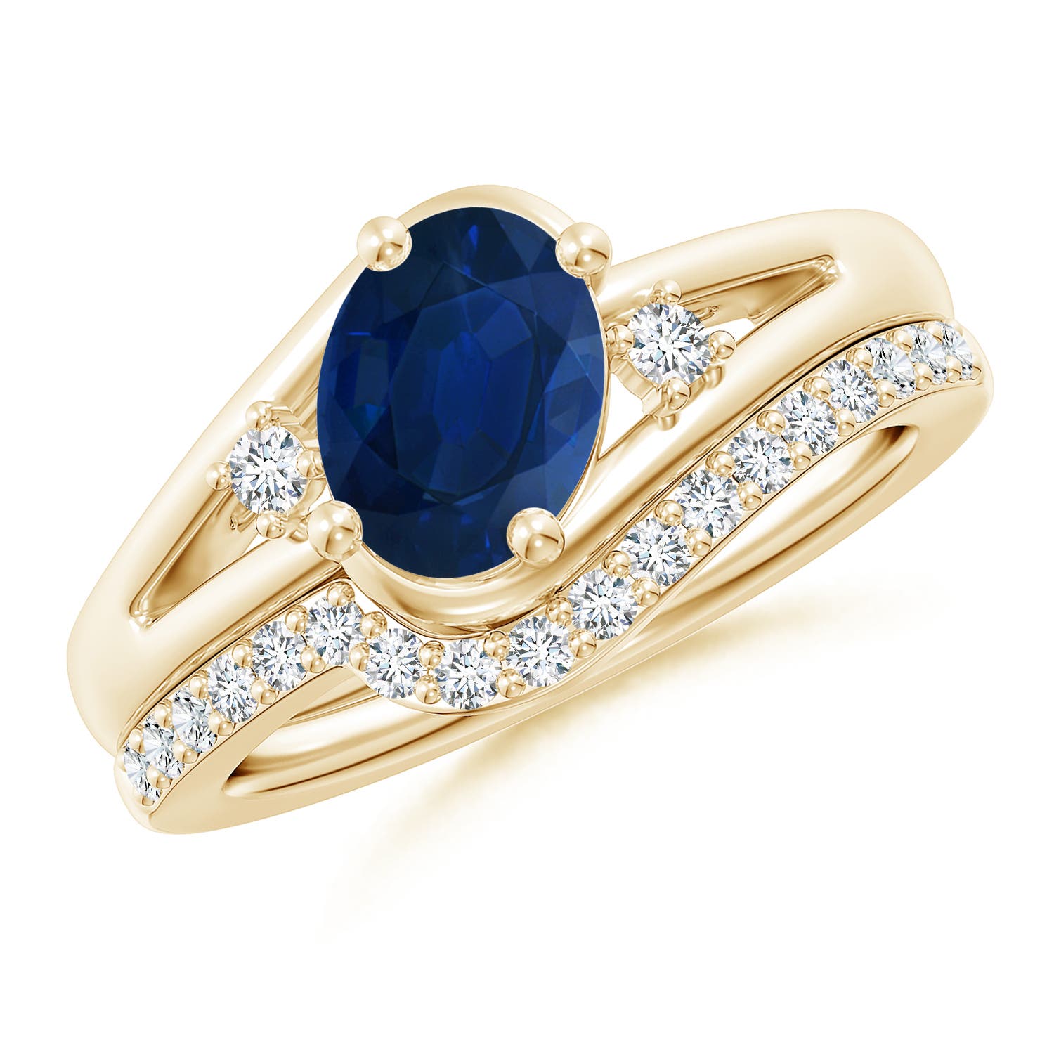 AA - Blue Sapphire / 1.85 CT / 14 KT Yellow Gold