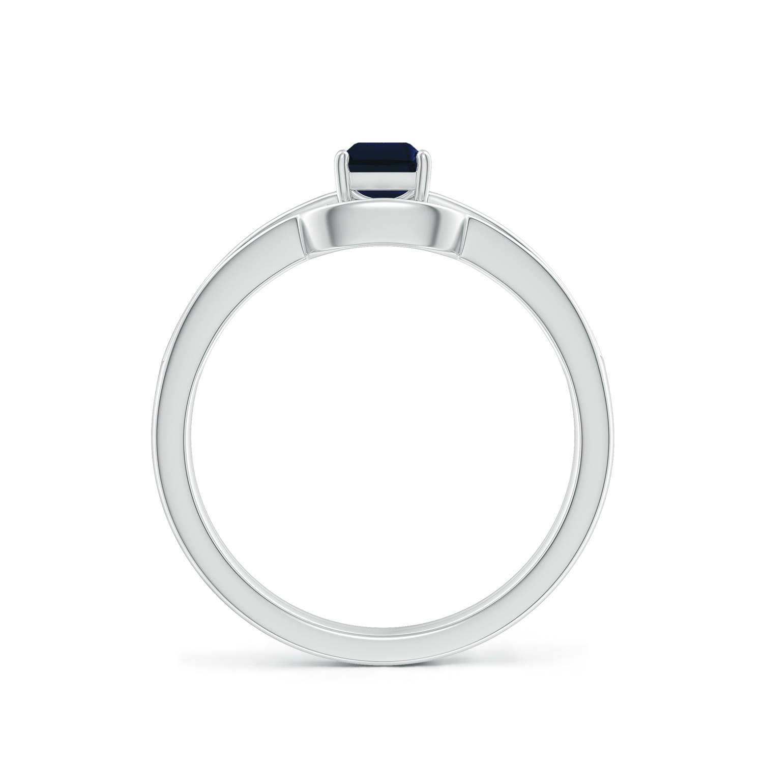 AA - Blue Sapphire / 0.88 CT / 14 KT White Gold